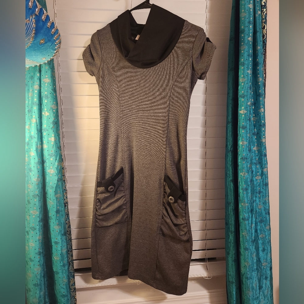 Black and grey dress